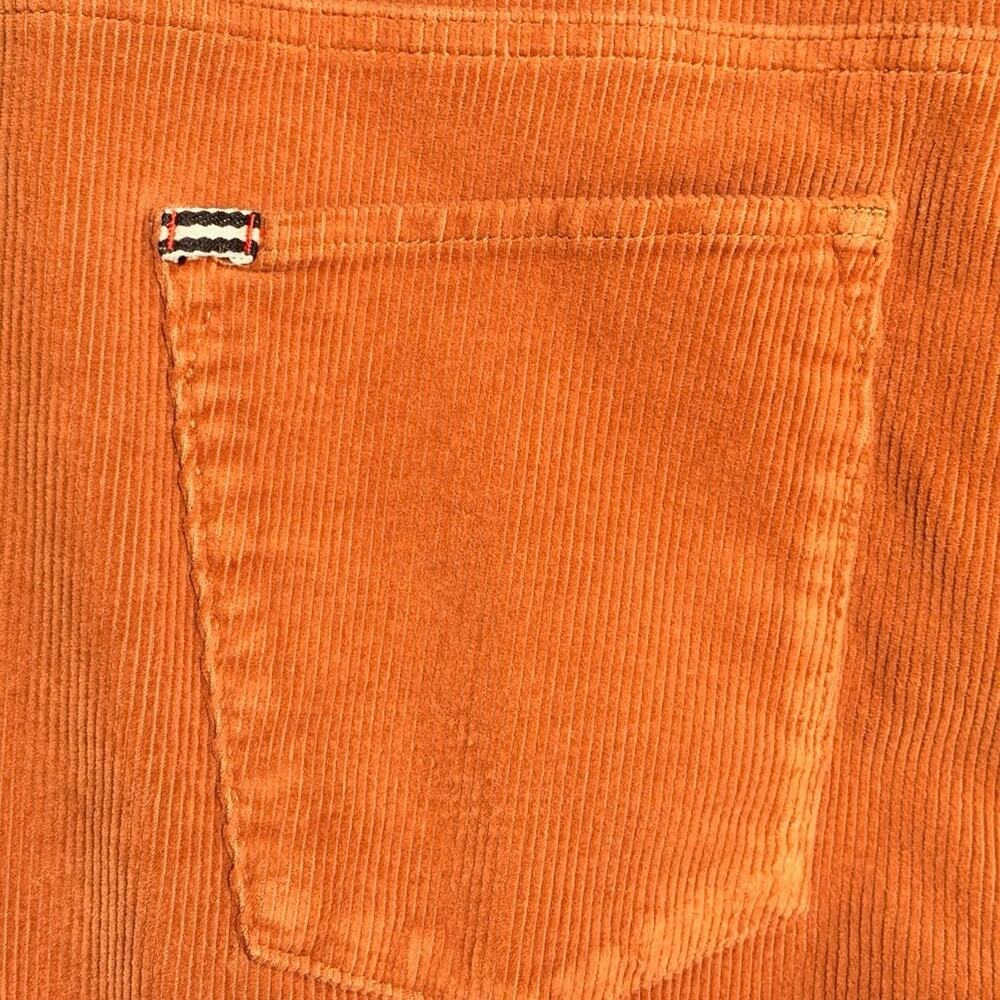Alice + Olivia Beautiful High Rise Corduroy Bell Camel 31 - Picture 3 of 9